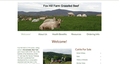 Desktop Screenshot of foxhillfarmgrassfedbeef.com